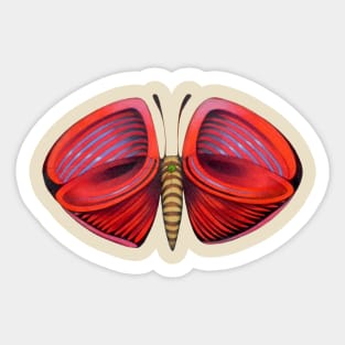 red little butterfly Sticker